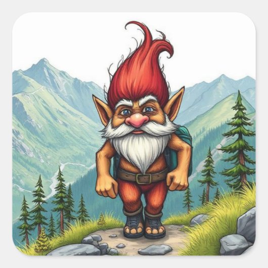 Troll Wandelen in Noorwegen, Stickers (Voorkant)