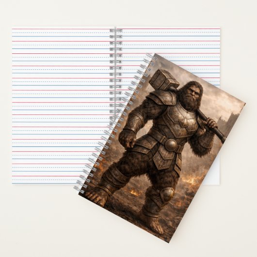Troll Warrior Notebook – Fantasy Art Journal Notitieboek (Binnen)