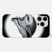 Troll Zwart en Wit Design iPhone Hoesje (Achterkant horizontaal)
