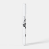 Troll zwart-wit ontwerp iPhone 15 case (Rechterkant)