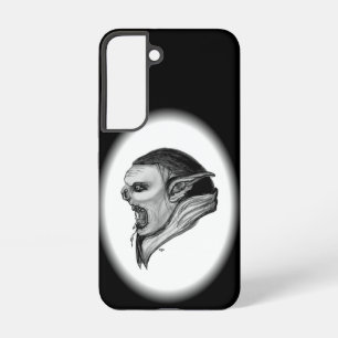 Troll zwart-wit ontwerp samsung galaxy hoesje