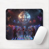 Trollen dansen onder discobal met menselijke kenme muismat (Met muis)