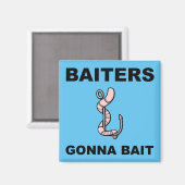 Trollen gaan Trollen Grappige Visserij Koelkastmag Magneet (Voorkant / Achterkant)