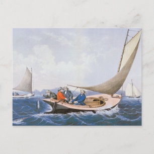 Trollen voor Blue Fsh voor de kust van Maine Briefkaart