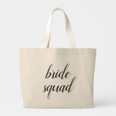 Trollende BruidsSquad BruidsmeisjesTas Grote Tote Bag (Achterkant)