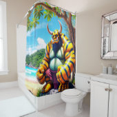 trollendier douchegordijn (In situ)