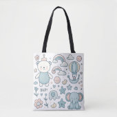 Trollentas voor babyfeest tote bag (Voorkant)