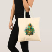 Trollentuin botanische boodschappentas tote bag (Voorkant (product))