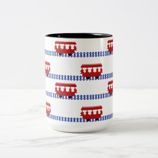 Trolley 15 oz tweekleurige koffiemok (Center)