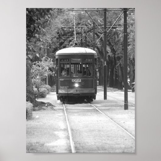 Trolley Cable Car Garden District New Orleans, LA Poster (Voorkant)
