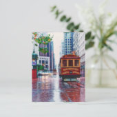 Trolley Car in San Francisco California Verenigde  Briefkaart (Staand voorkant)
