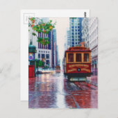 Trolley Car in San Francisco California Verenigde  Briefkaart (Voorkant / Achterkant)