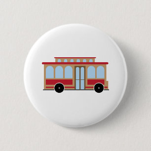 Trolley Car Ronde Button 5,7 Cm