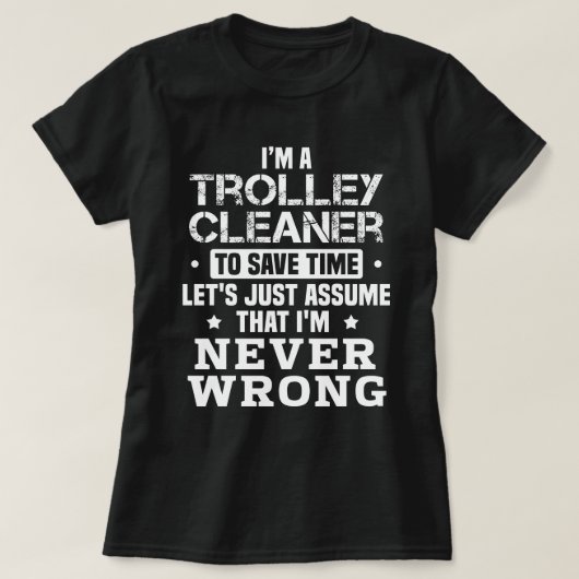 Trolley Cleaner T-shirt (Design voorkant)