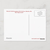 TROLLEY DOGS! BRIEFKAART (Achterkant)