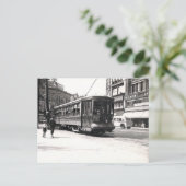 Trolley in het Briefkaart Wilkes-Barre (Staand voorkant)