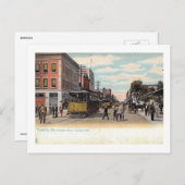Trolley on Franklin St., Tampa, Florida Vintage Briefkaart (Voorkant / Achterkant)