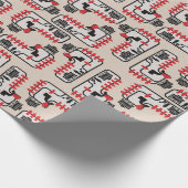 Trolley Probleem - Vet Man op de brug Cadeaupapier (Hoek)