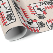 Trolley Probleem - Vet Man op de brug Cadeaupapier (Rol Hoek)