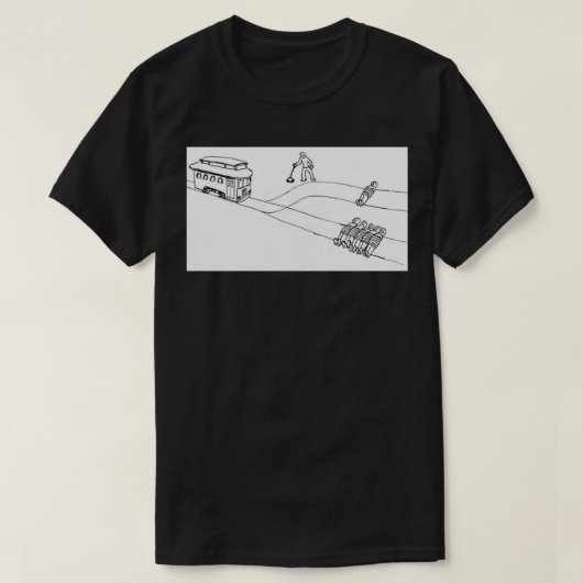 Trolley Problem 1 T-shirt (Design voorkant)