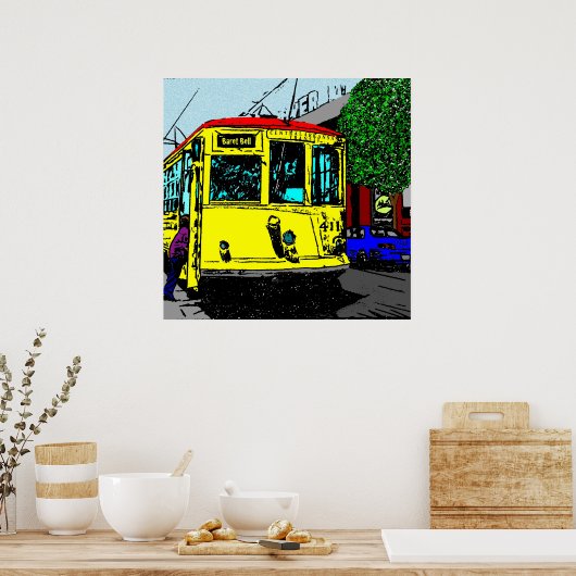 Trolley Stop Poster (Keuken)