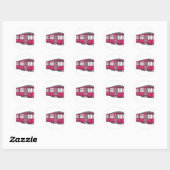 Trolley Trolleybus Streetcar Tram Trolleycar Ronde Sticker (Vel)