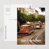 Trolleys San Francisco Postcard Briefkaart (Voorkant / Achterkant)
