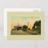 trolleystation Mauch Chunk Pennsylvania Briefkaart (Voorkant / Achterkant)