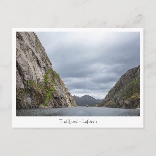 Trollfjord Lofoten Briefkaart (Voorkant)