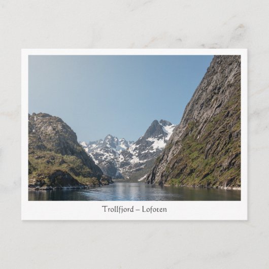 Trollfjord Lofoten Briefkaart (Voorkant)