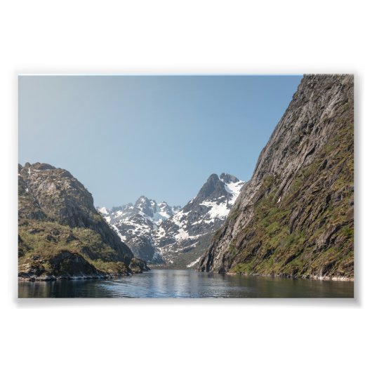Trollfjord Lofoten Foto Afdruk (Voorkant)