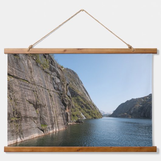 Trollfjord Lofoten Hangend Wandkleed (Voorkant)