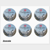 Trollfjord Lofoten Ronde Sticker (Vel)
