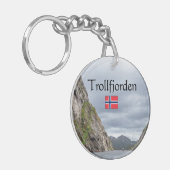 Trollfjord Lofoten Sleutelhanger (Voorkant Links)