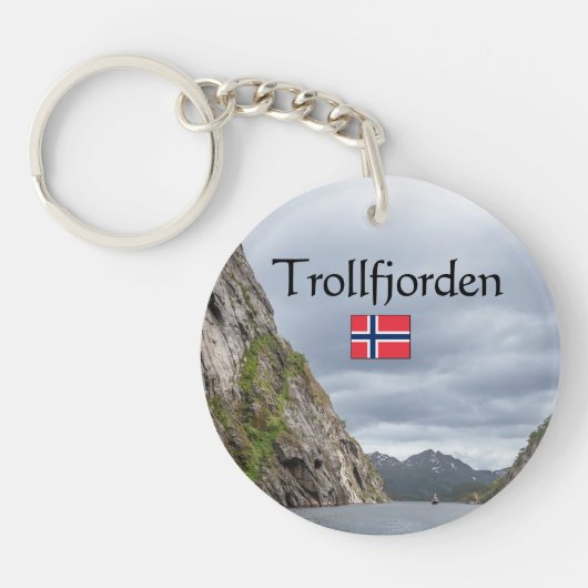 Trollfjord Lofoten Sleutelhanger (Voorkant)