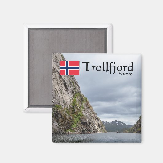 Trollfjord Souvenir Magneet (Voorkant / Achterkant)