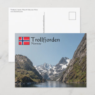 Trollfjorden Noorwegen Briefkaart