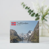 Trollfjorden Noorwegen Briefkaart (Staand voorkant)