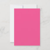 Trollige Roze Hart QR Code Trouwdag RSVP Kaartje (Achterkant)