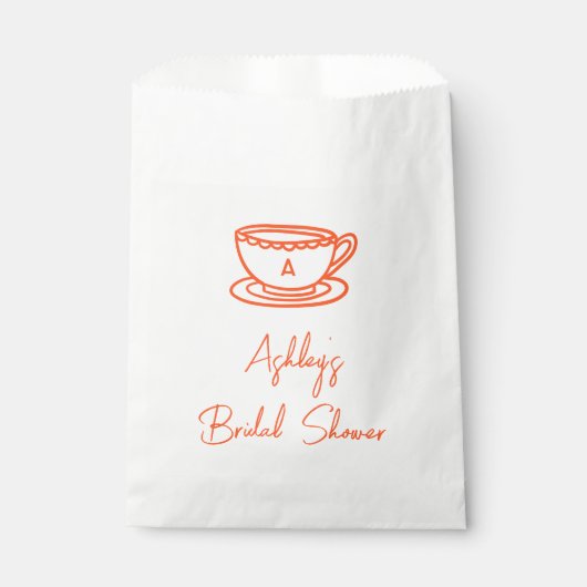 Trollige Teken Bruiloftsthee Bedankzakje (Voorkant)