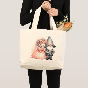 Trollige Tuinkabouter Trouwtas Cadeau Grote Tote Bag