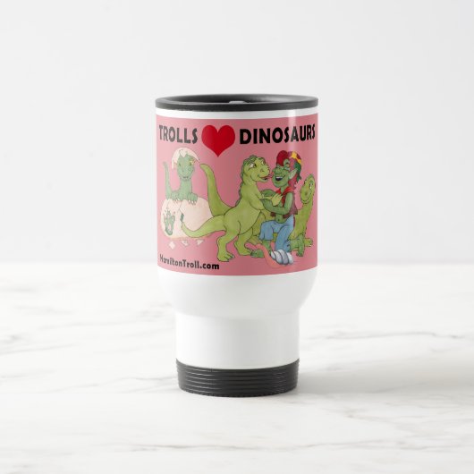 Trolls Love Dinosaurs Travel Mug Reisbeker (Center)