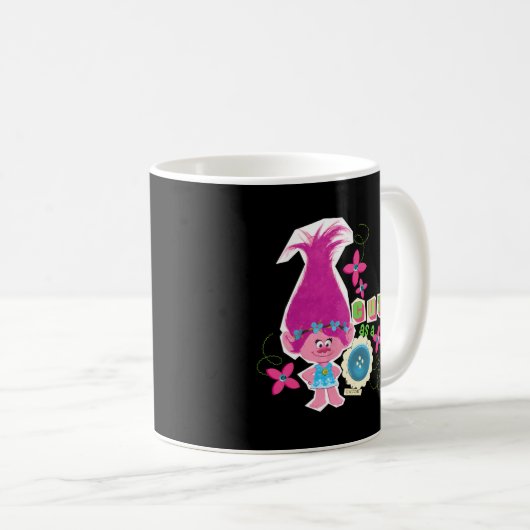 Trolls Poppy als Button Koffiemok (Voorkant rechts)
