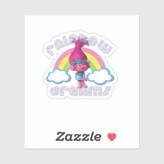 Trolls Rainbow Dreams Poppy Sticker (Vel)