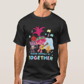 Trolls World Tour Music brengt ons bij elkaar T-shirt (Voorkant)