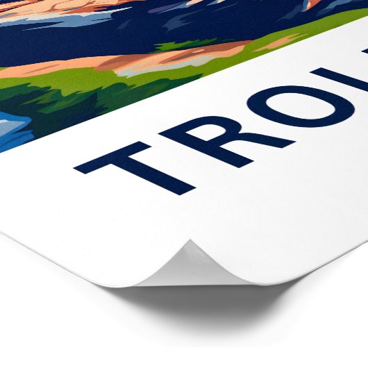 Trolltunga Norway Travel Print (Hoek)