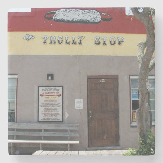 Trolly Stop Stenen Onderzetter (Voorkant)