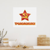 Trololo in Cyrillisch Poster (Keuken)