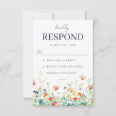 Trolse Weide Bruiloft RSVP Kaart (Voorkant)