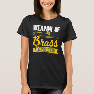 Trombo-speler van het trombo-wapen voor het vernie t-shirt